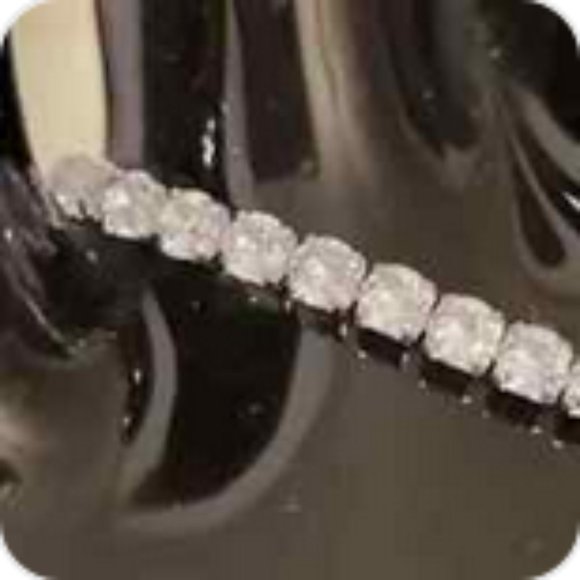 NEW JTV White Cubic Zirconia Rhodium Over Silver Bracelet 9.58ctw - Picture 2 of 6